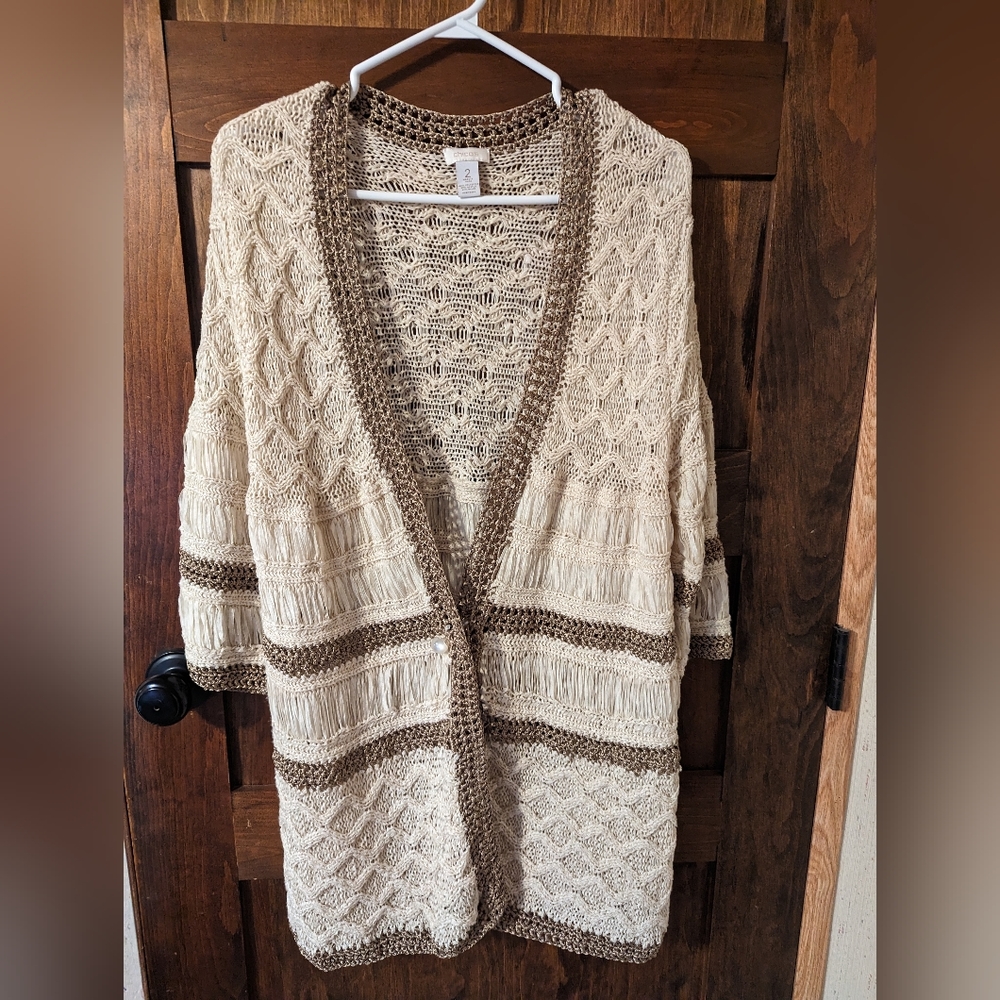 Chico's Crochet Cardigan